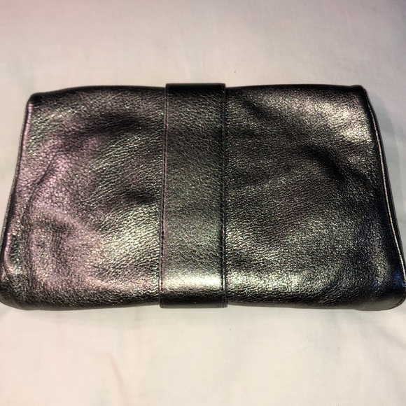Michael Kors leather metallic clutch, See photos! - Picture 2 of 7